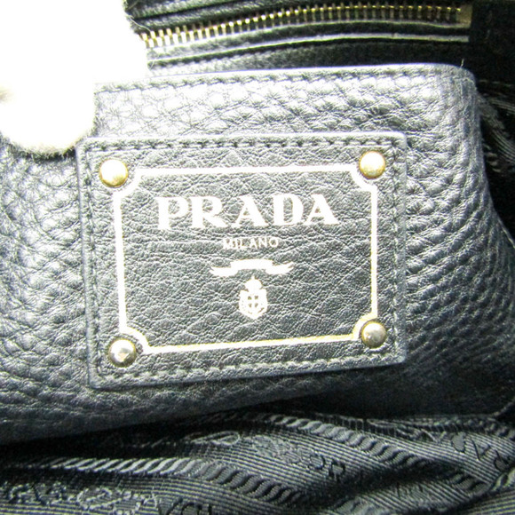 PRADA Leather Handbag Shoulder Bag in Black - Picture 14 of 16